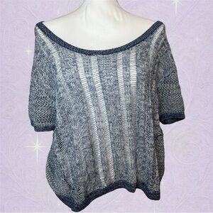 Victoria’s Secret Blue Open Knit Slouchy Sweater | Size S/P